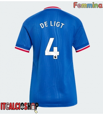 Manchester United Matthijs de Ligt #4 Seconda Maglia Femmina 2026-27 Manica Corta